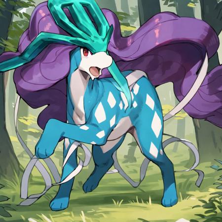 04911-3675387025-(feral_1.2),(suicune_1.3),thin,hi res,soft shading,good anatomy,two white ribbons_0.6,cinematic lighting,by woolrool,crayon _(ar.png